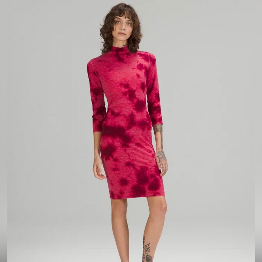 NWT size 8 lululemon wool tie dye dress